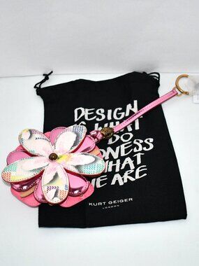 Kurt Geiger London Flower Charm Pink #4417257979 NWT